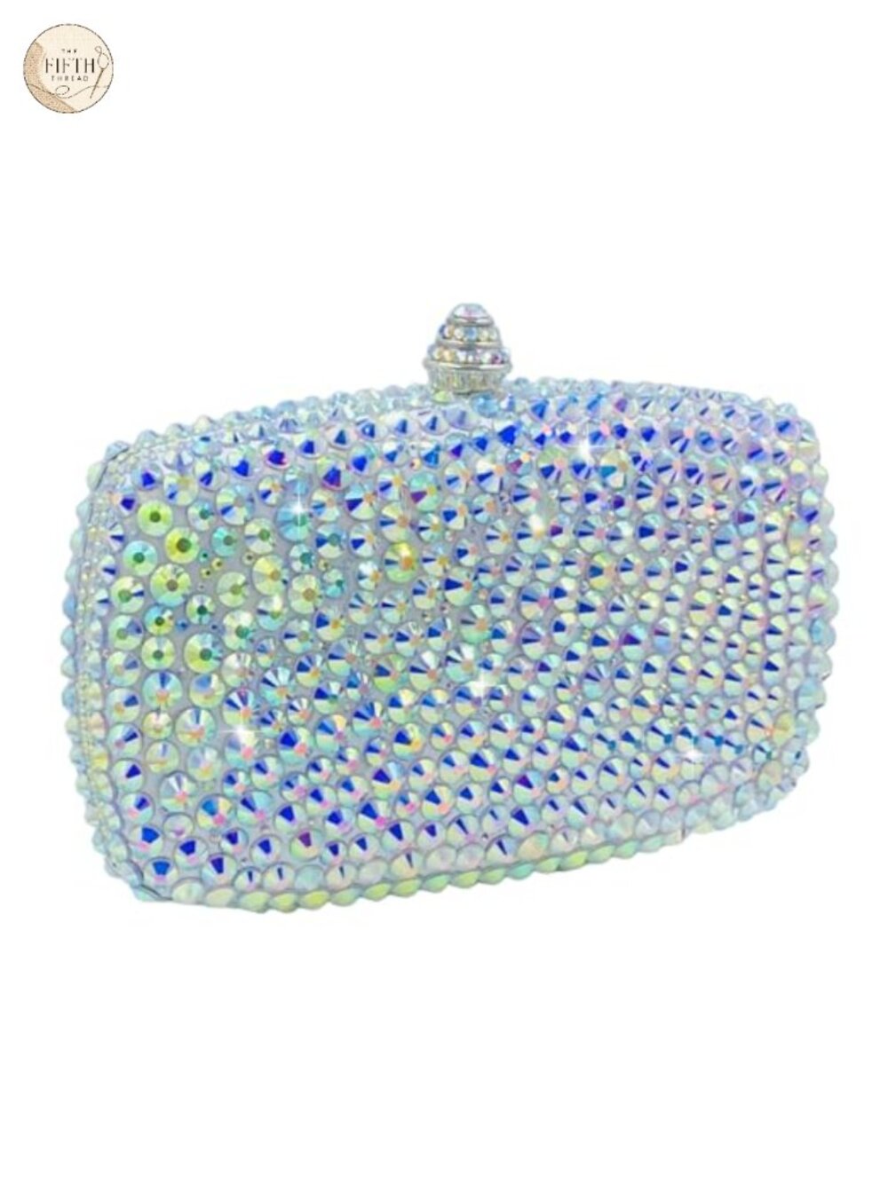 Rhinestone Crystal Clutch Evening Bag Spikes Wedding Party Purse